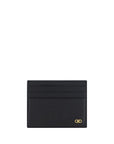Ferragamo Black Leather Slim Card Holder