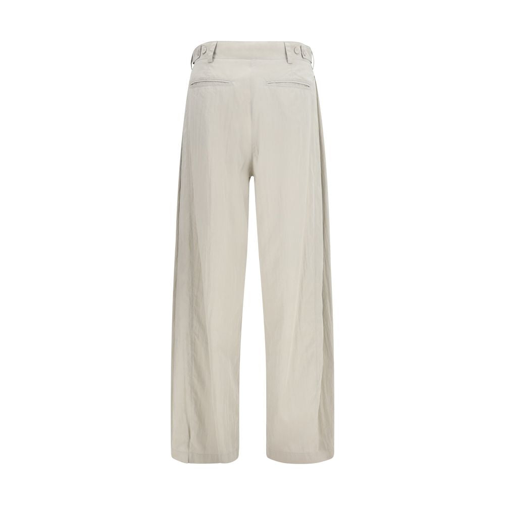 The Row Iven Silk Barrel Leg Pants