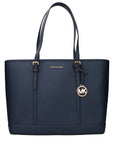 Michael Kors Jet Set Travel Large Saffiano Leather Tote Bag - Navy