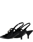 Celine Mary Jane Slingback Pumps - Black