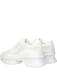 Prada Re-Nylon And Mesh Low Top Sneakers