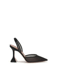Amina Muaddi Holli Slingback Heels - Black
