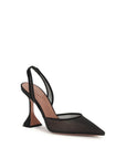 Amina Muaddi Holli Slingback Heels - Black