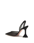 Amina Muaddi Holli Slingback Heels - Black