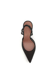 Amina Muaddi Holli Slingback Heels - Black