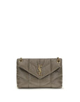 Saint Laurent Small Loulou Puffer Shoulder Bag - Gray/Grey