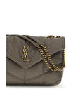 Saint Laurent Quilted Toy Puffer Shoulder Bag - Gray/Grey