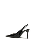 Saint Laurent Babylone High Heel Slingback Pumps - Black