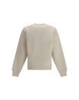 Saint Laurent Cotton Sweatshirt - Cool Beige