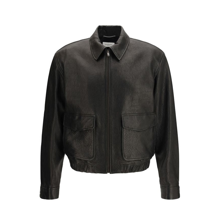 Saint Laurent Black Leather Jacket