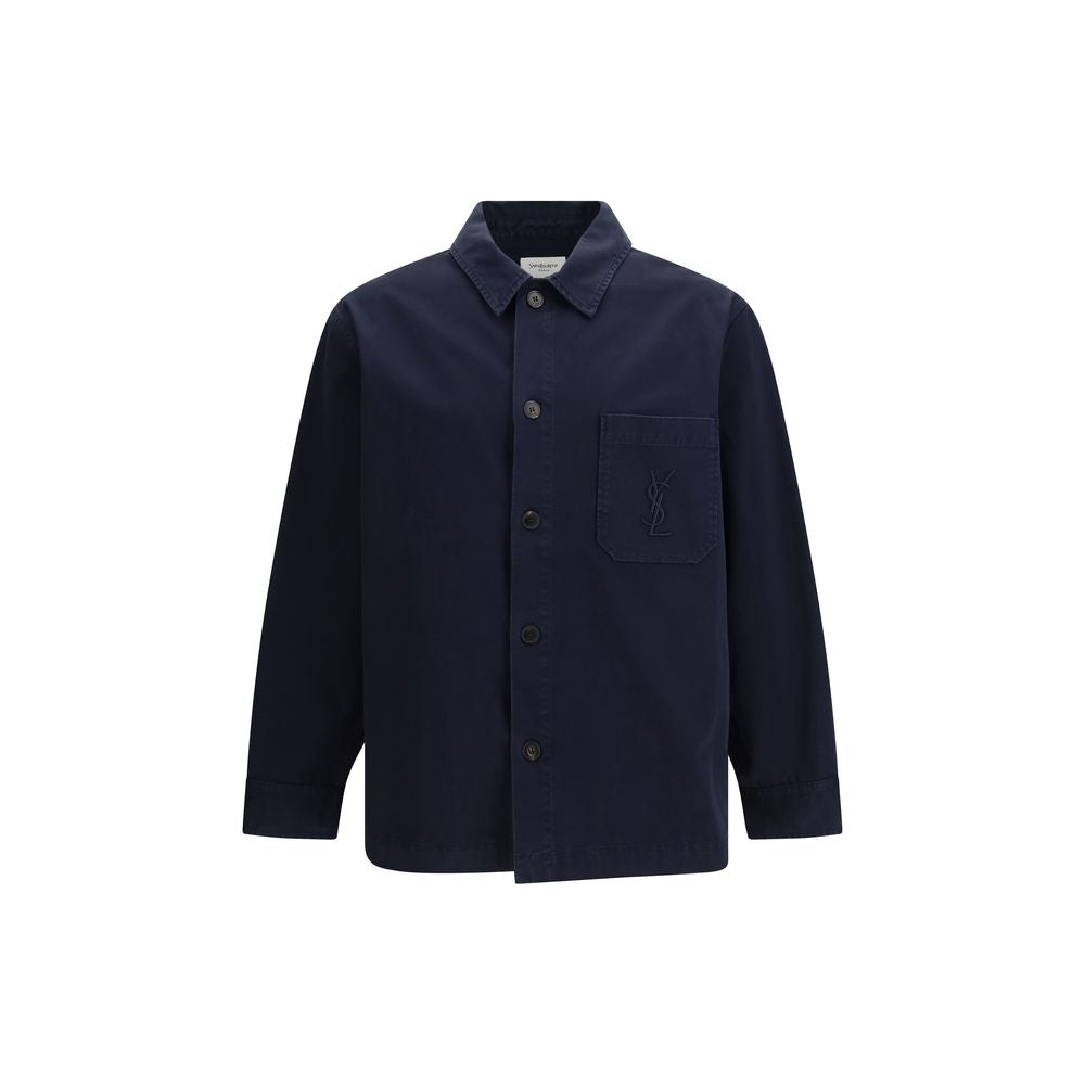 Saint Laurent Indigo Blue Denim Overshirt