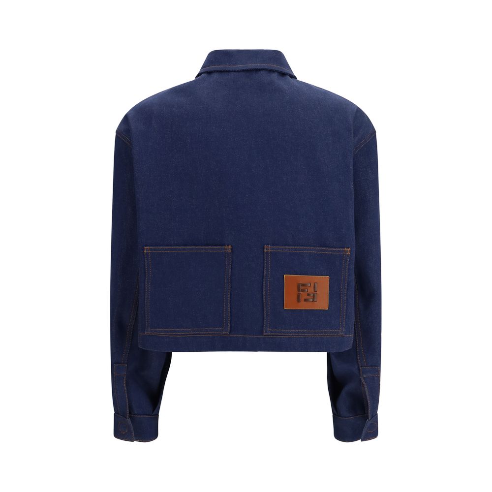 Fendi Indigo Blue Short Denim Jacket