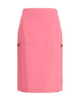 Fendi Zippy Midi Skirt - Neon Pink
