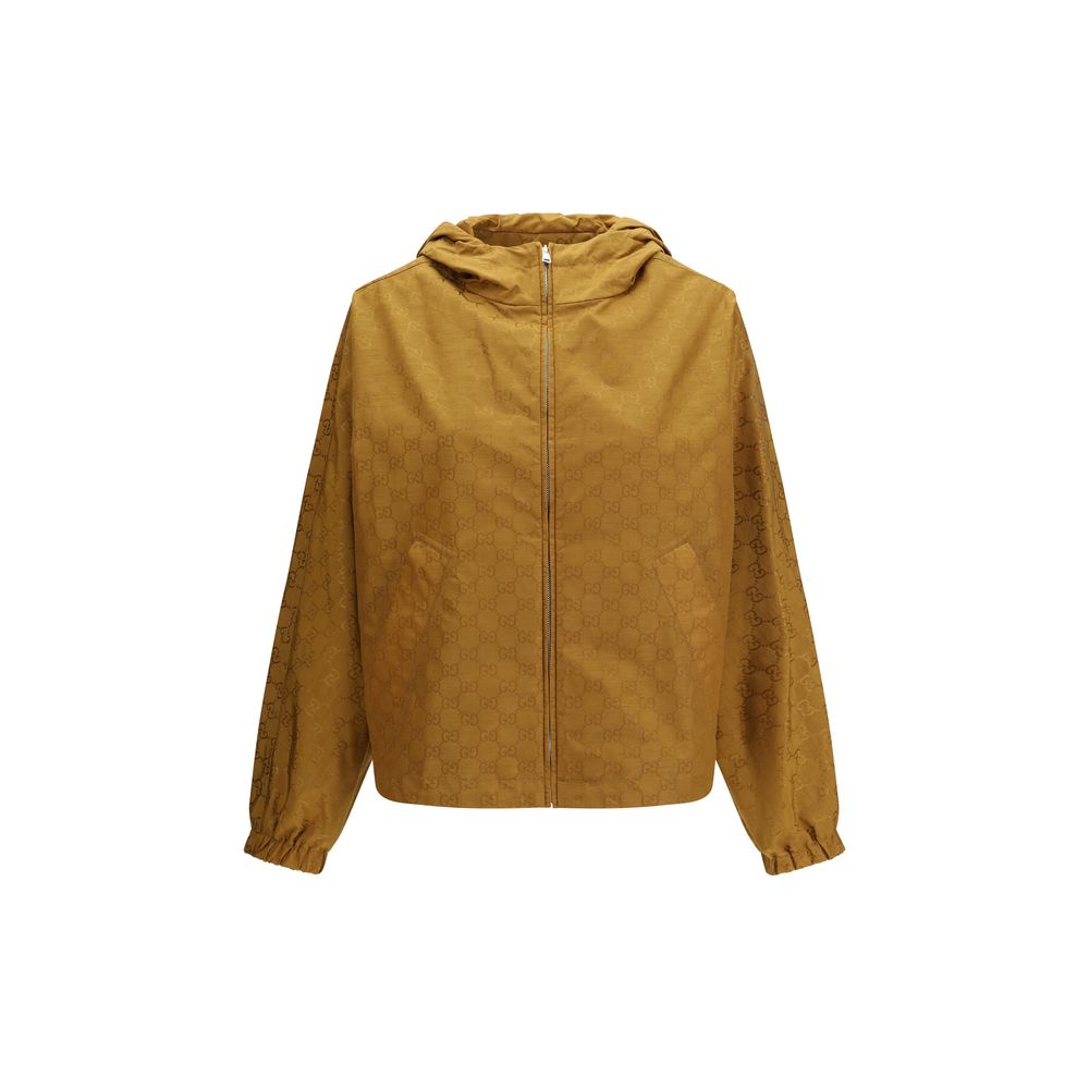 Gucci GG Hooded Lightweight Nylon Jacket