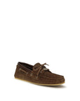 Gucci GG Suede Leather Boat Shoes - Brown