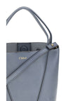 Chloé Spin Leather Tote & Shoulder Bag - Rustic Blue