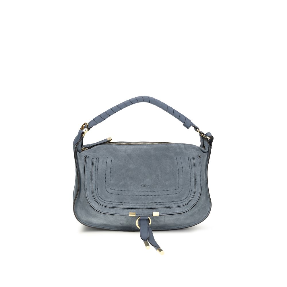 Chloé Marcie Small Leather Shoulder Bag - Blue