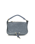 Chloé Marcie Small Leather Shoulder Bag - Blue
