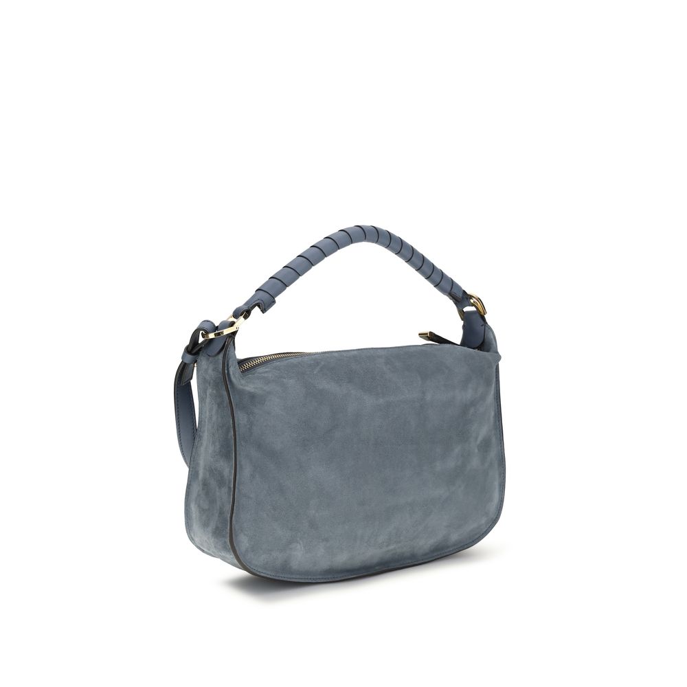 Chloé Marcie Small Leather Shoulder Bag - Blue