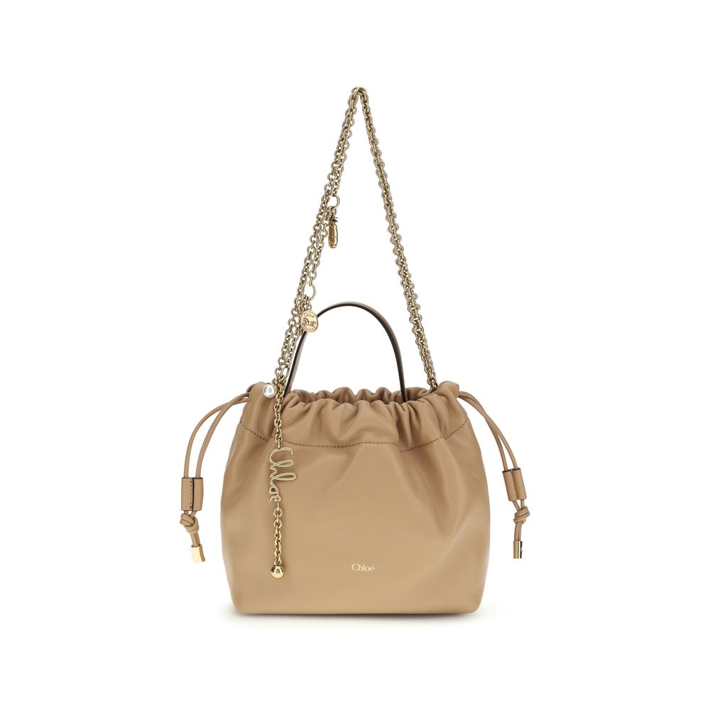Chloé Embellished Lambskin Leather Shoulder Bag