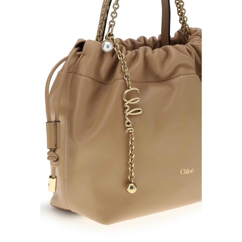 Chloé Embellished Lambskin Leather Shoulder Bag