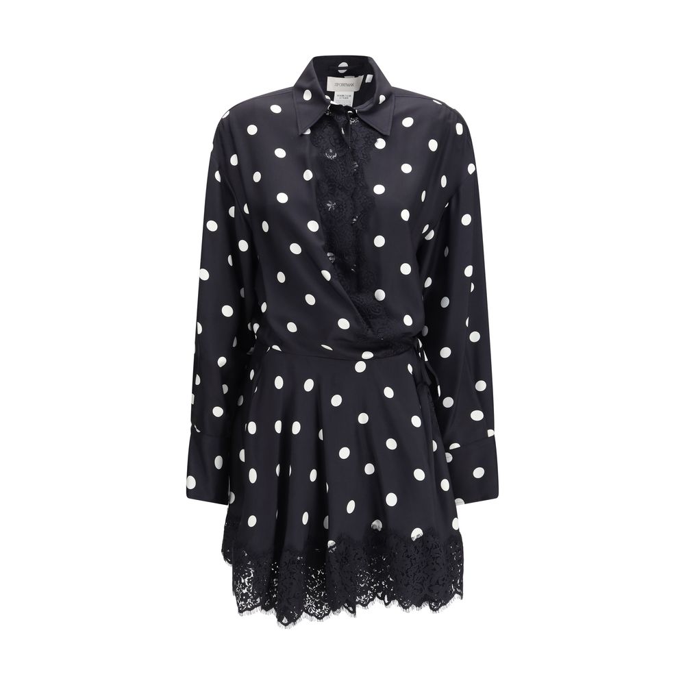 Max Mara Polka Dot Silk Dress