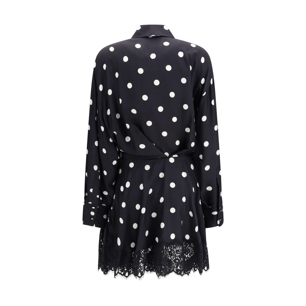 Max Mara Polka Dot Silk Dress