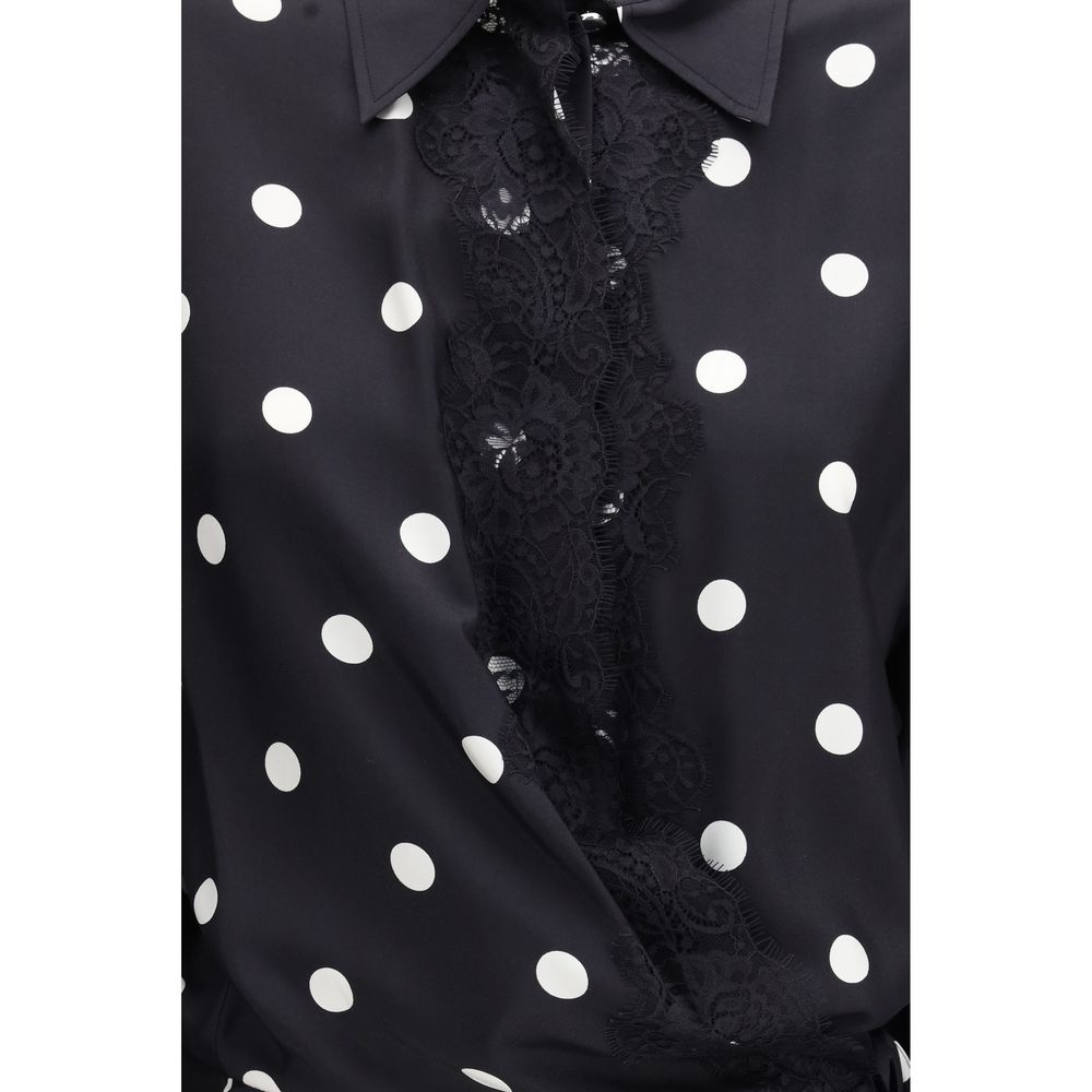Max Mara Polka Dot Silk Dress