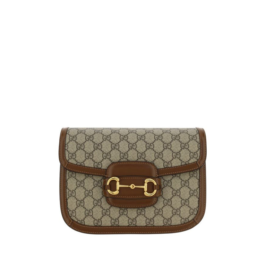 Gucci GG Monogram & Horsebit Shoulder Bag