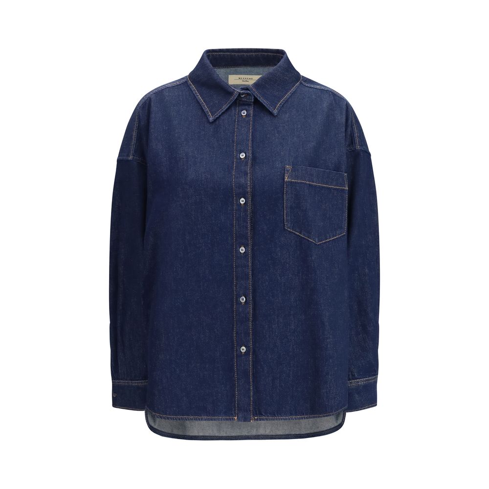 Max Mara Indigo Blue Denim Shirt