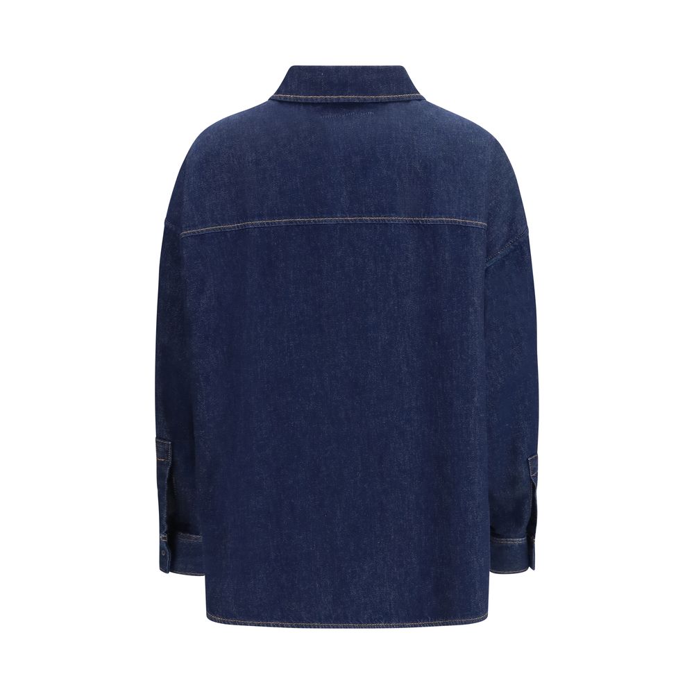 Max Mara Indigo Blue Denim Shirt