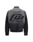 Off-White Denim Effect Bomber - Black