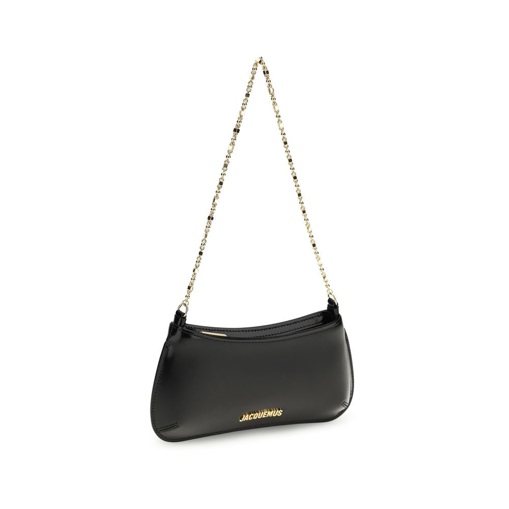 Jacquemus Bisou Chaine Small Shoulder Bag - Black