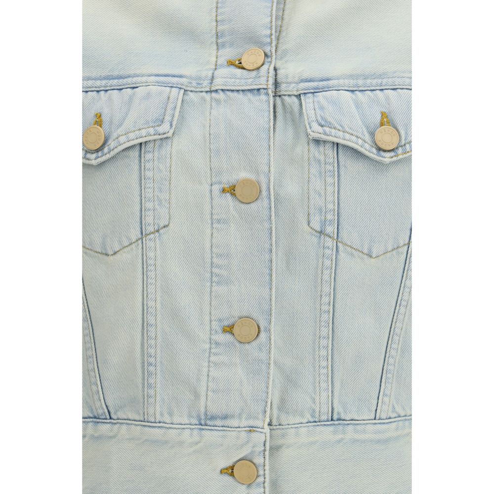 Jacob Cohen Light Wash Cropped Denim Jacket