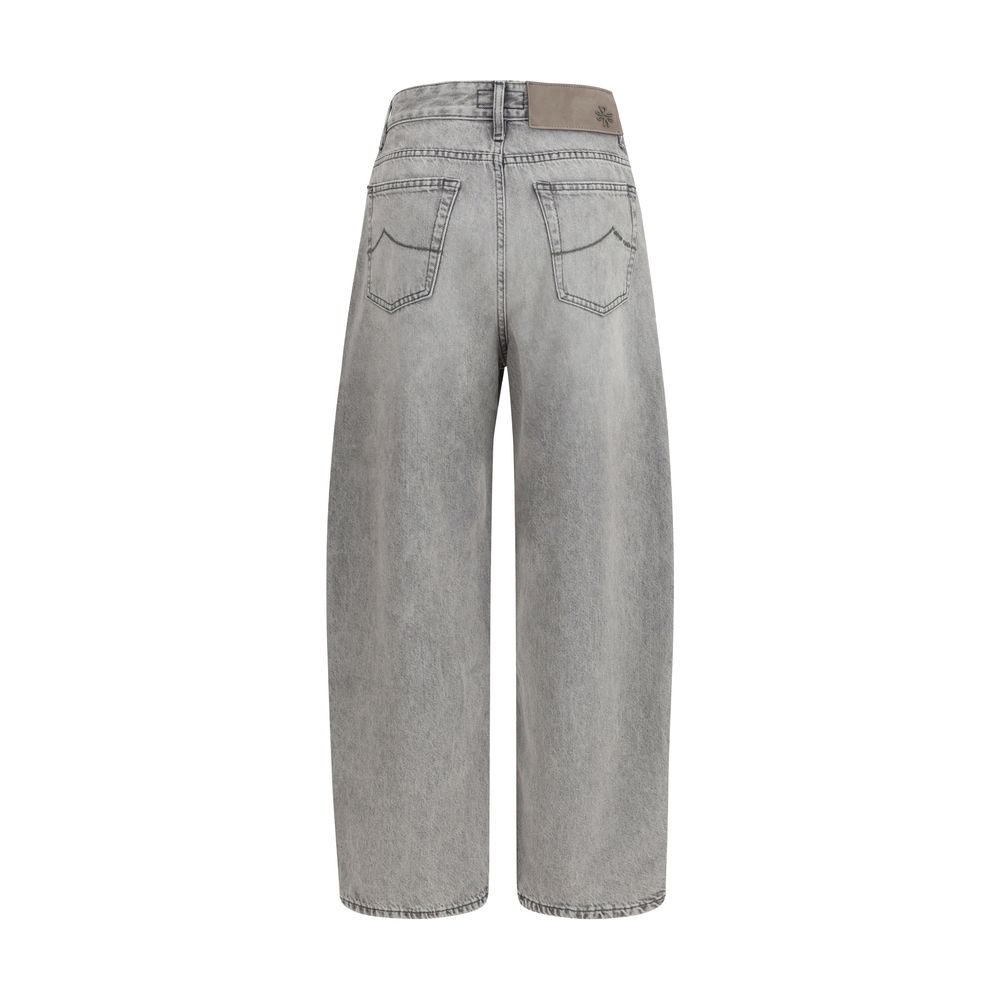 Jacob Cohen Barrel Leg Jeans - Gray/Grey
