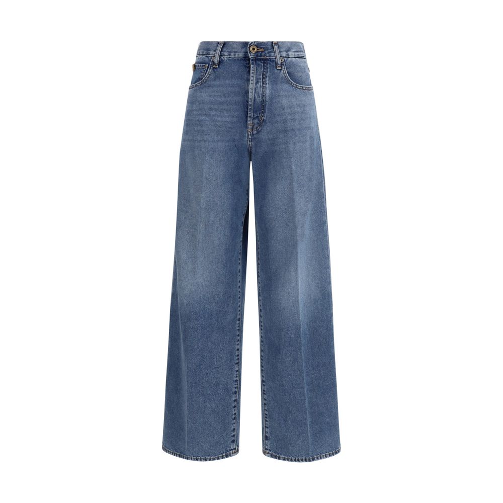 Jacob Cohen Vintage Blue Wide Leg Fit Jeans