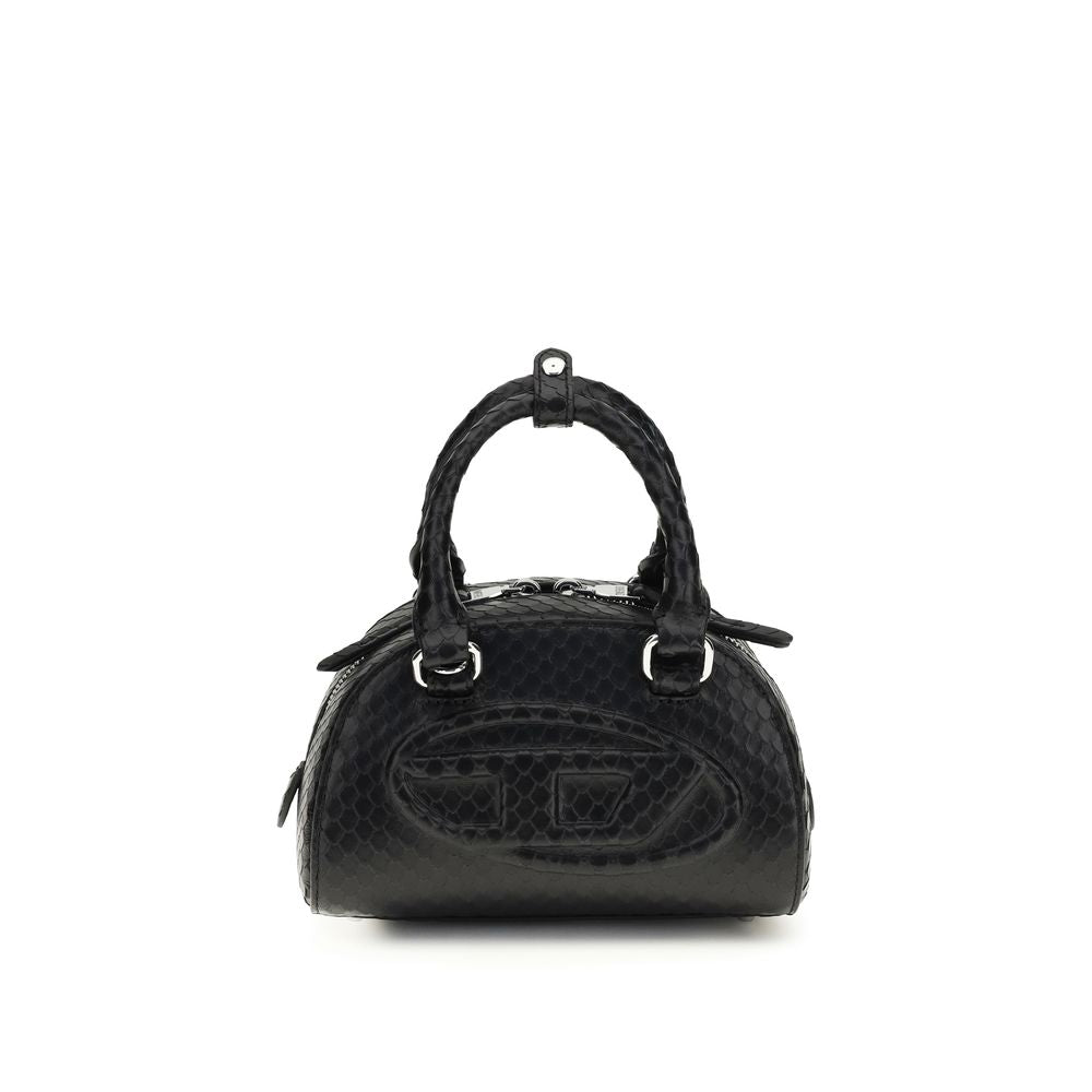Diesel 1DR Dome Leather Bowling Bag - Black