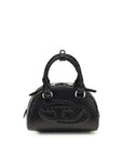 Diesel 1DR Dome Leather Bowling Bag - Black