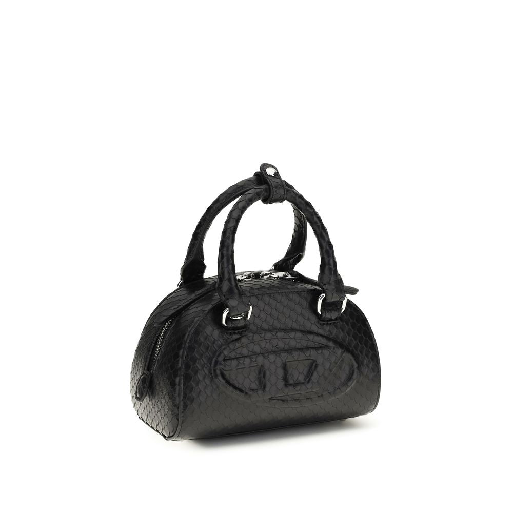 Diesel 1DR Dome Leather Bowling Bag - Black