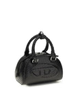 Diesel 1DR Dome Leather Bowling Bag - Black