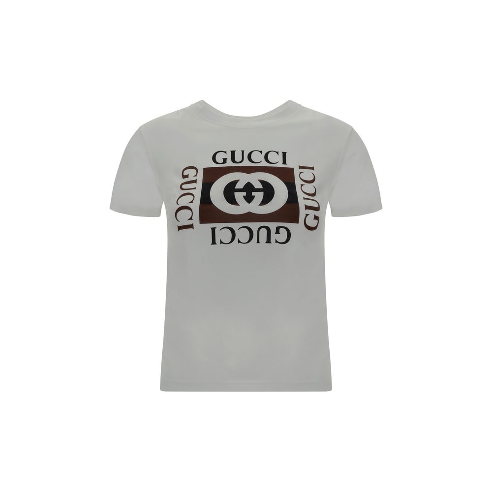 Gucci Logo Cotton T-Shirt - White