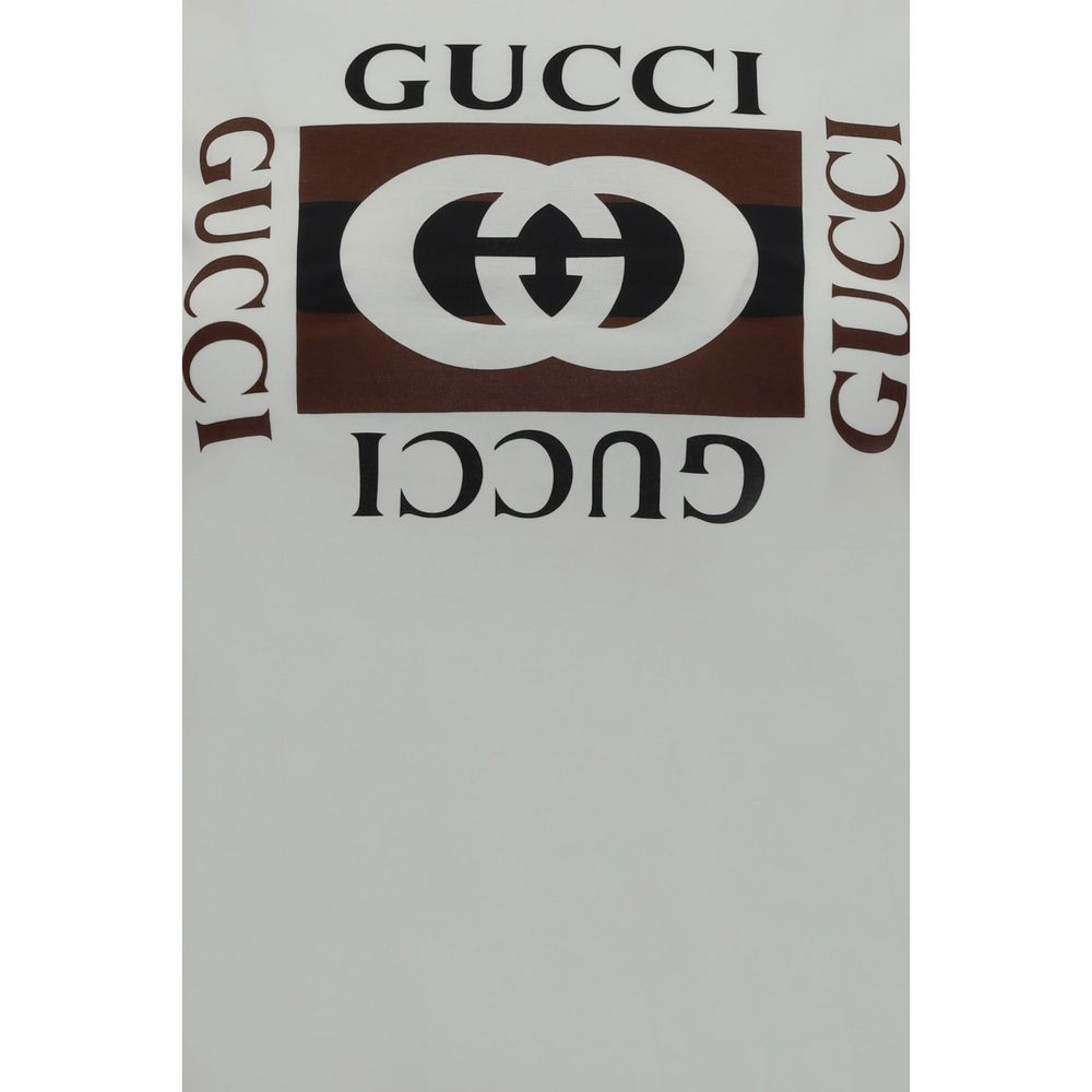 Gucci Logo Cotton T-Shirt - White