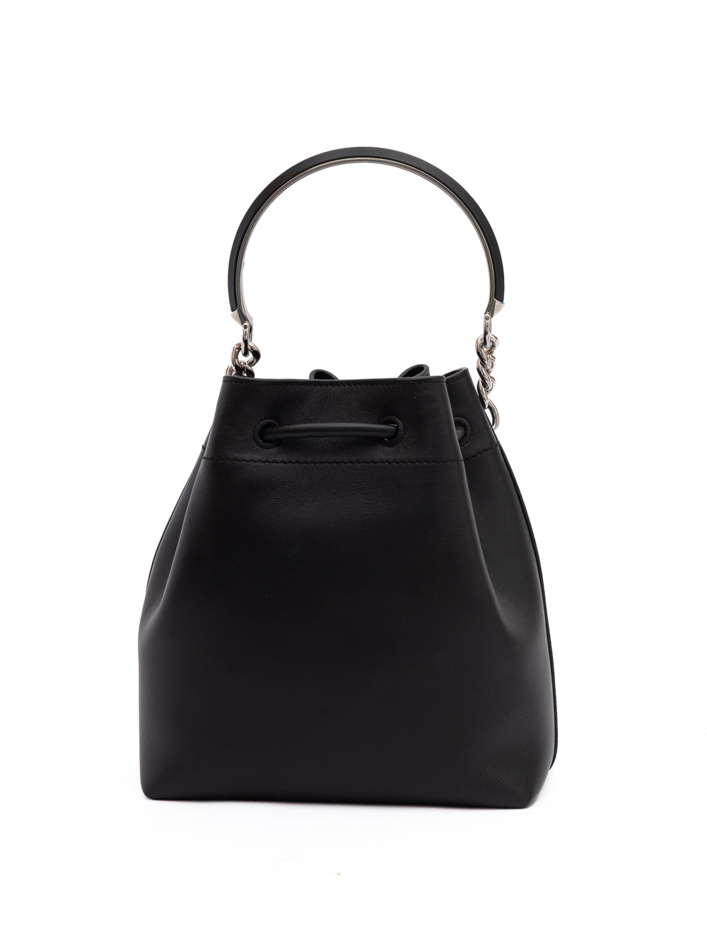 Jimmy Choo Bon Bon Leather Bucket Bag - Black 
