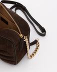 Jimmy Choo Suede Leather Avenue Camera Crossbody Bag