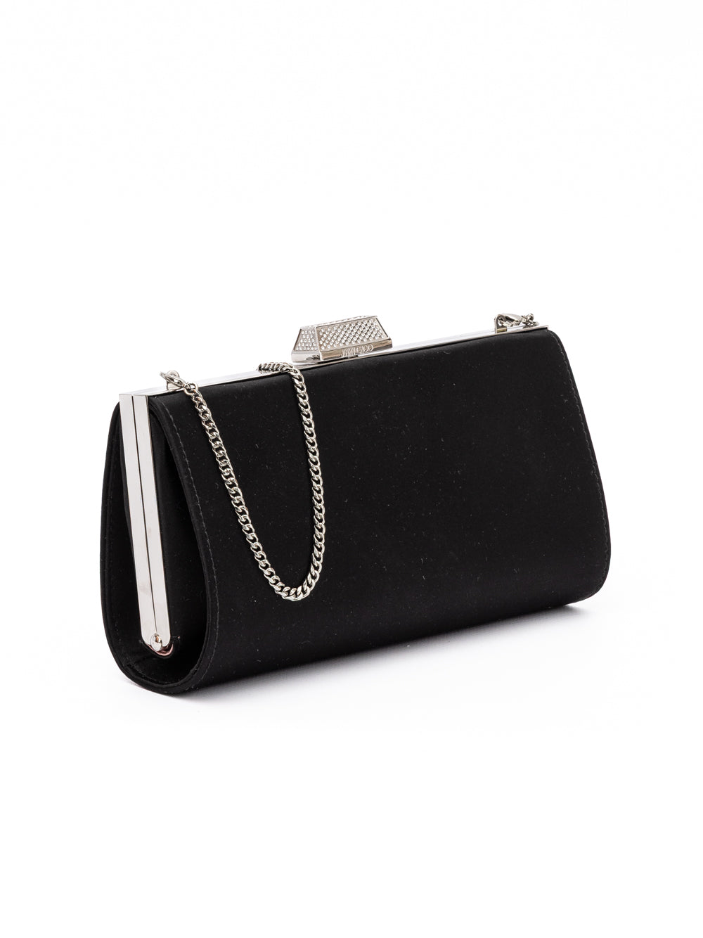 Jimmy Choo Satin Clutch Bag - Black
