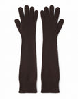 Dolce & Gabbana Cashmere Elbow Length Gloves - Dark Chocolate