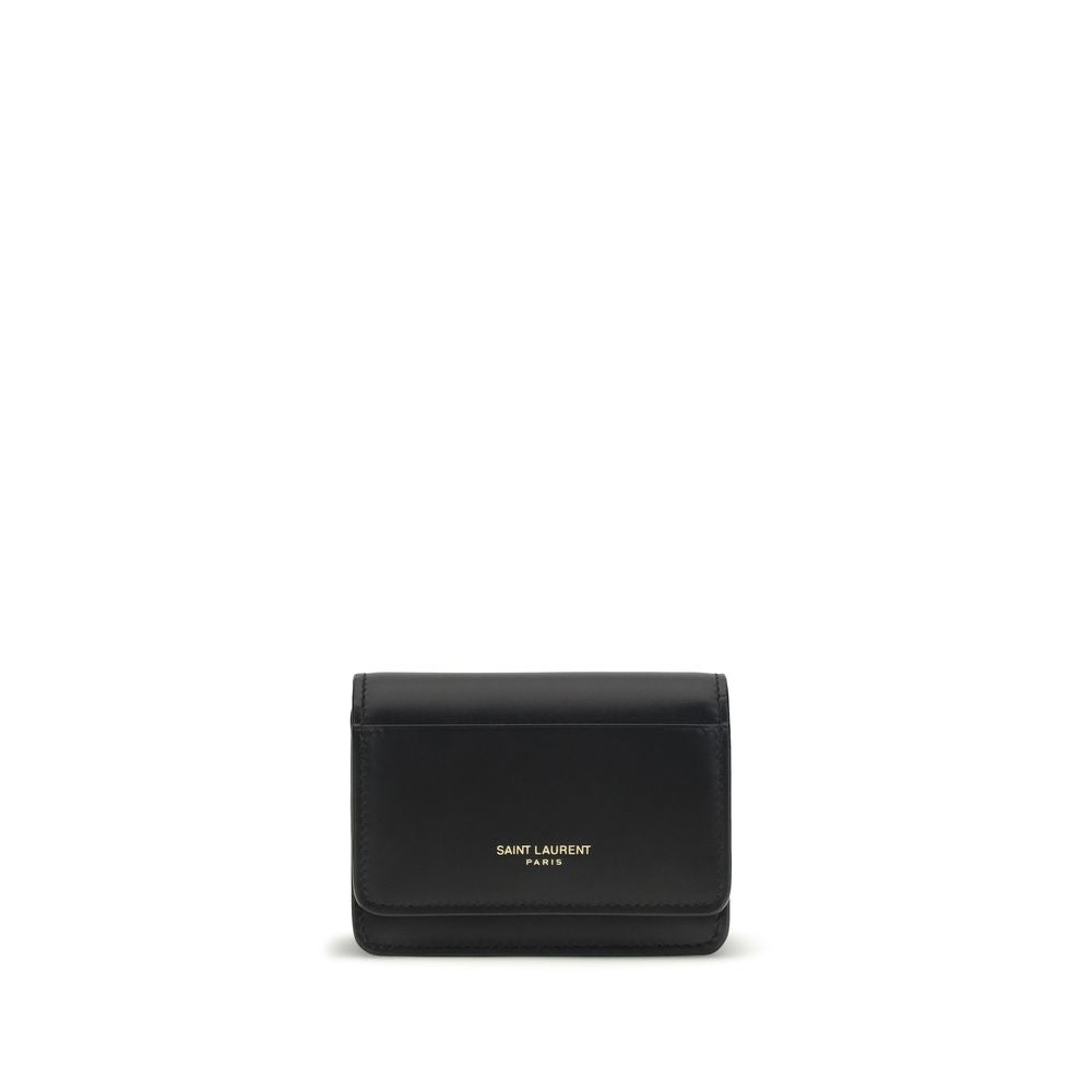 Saint Laurent Gaby Business Card Holder - Black