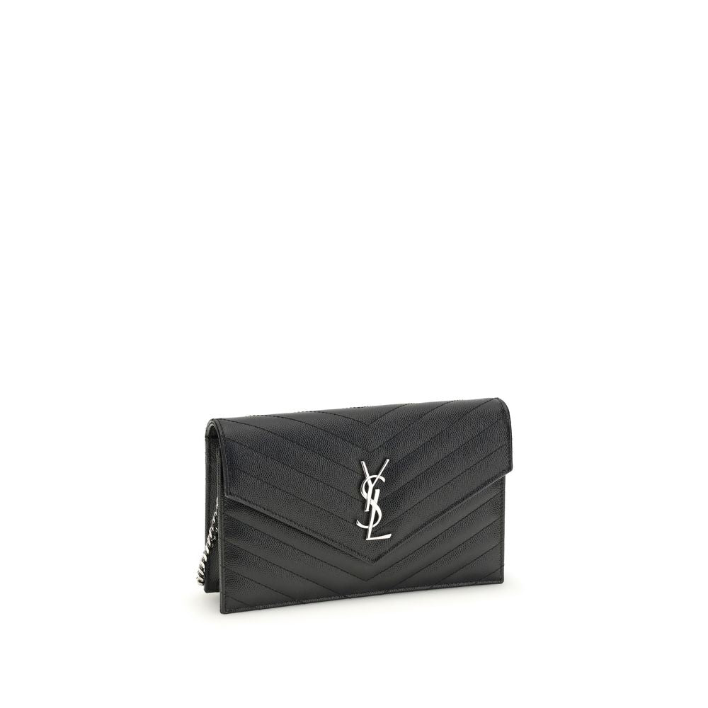 Saint Laurent Cassandre Envelope Chain Wallet