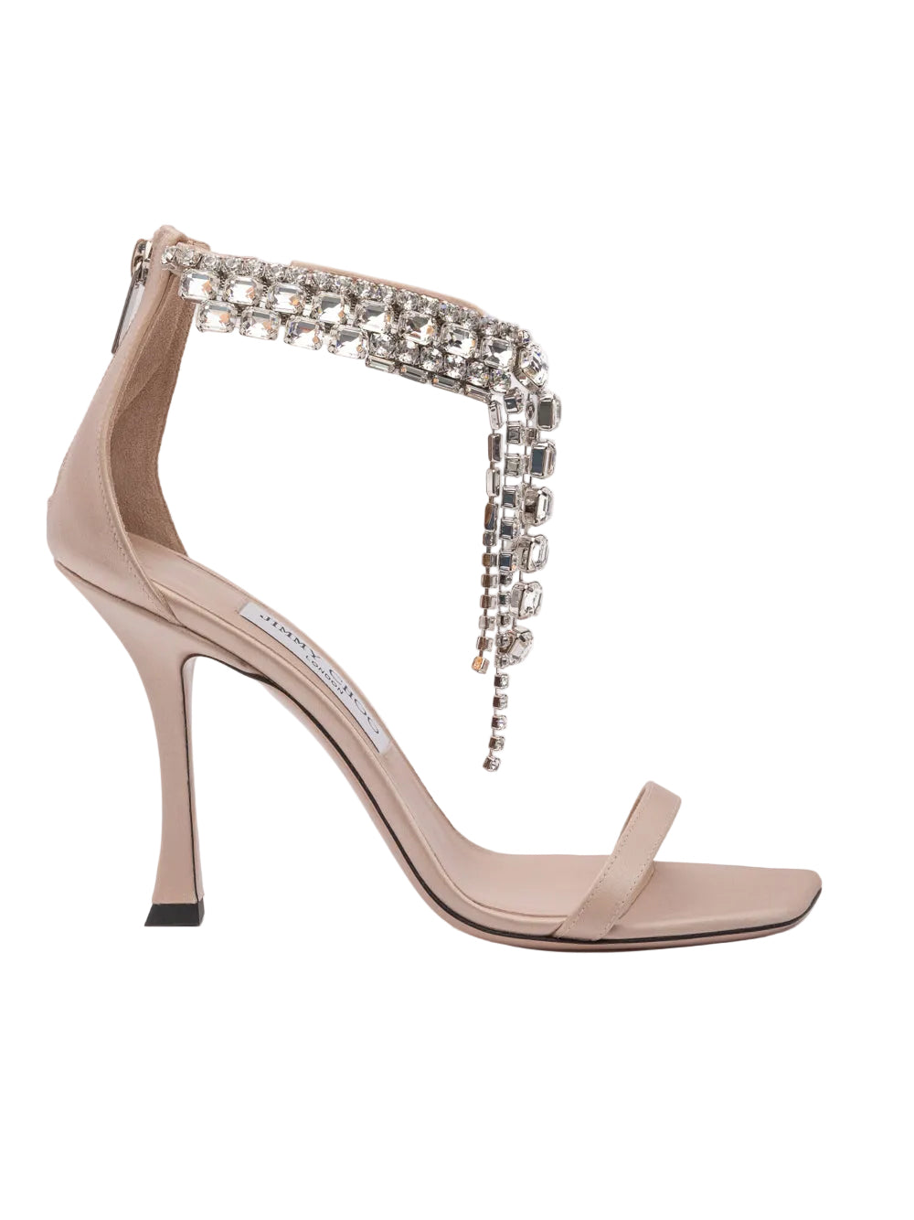 Jimmy Choo Satin Verity Sandals 100 - Powder Pink