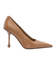 Jimmy Choo Patent Leather Ixia 95 Pumps - Biscuit